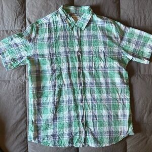 Men’s casual button down shirt size L